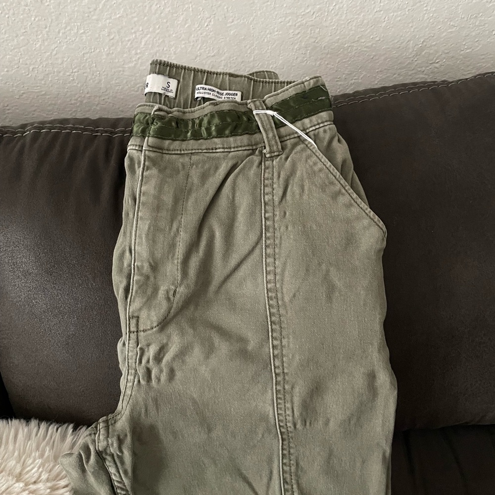 Hollister Olive Green Ultra High-Rise Jogger